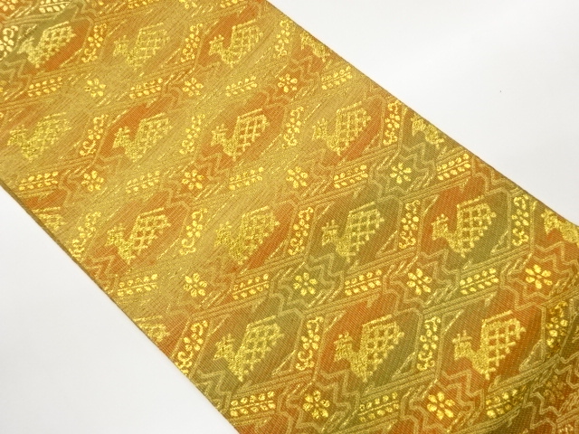 JAPANESE FUKURO OBI / PULP CLOTH / WOVEN ARISUGAWA PATTERN